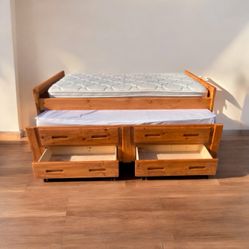 Twin Bed With Trundle 