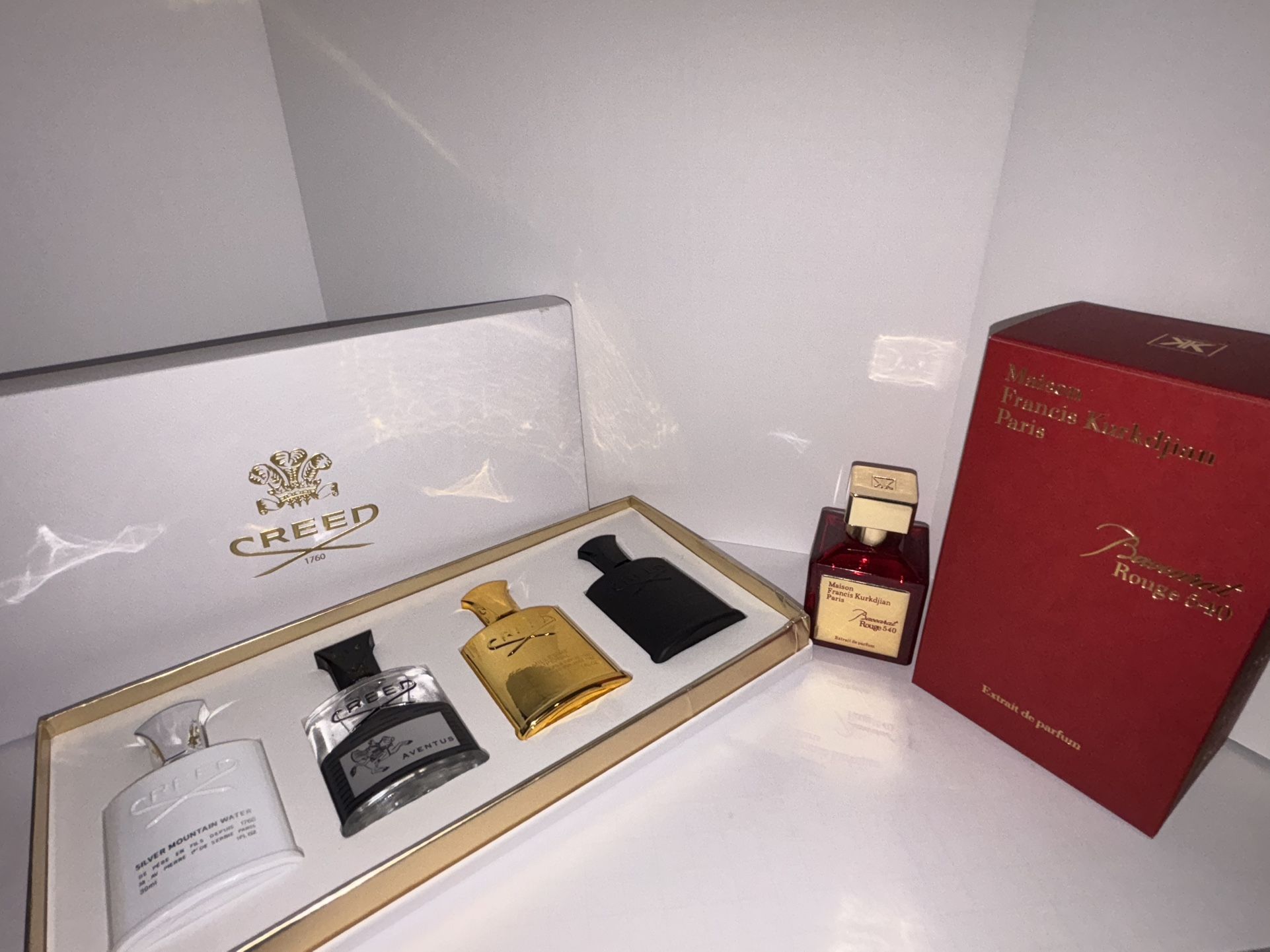 Creed + Baccarat Rouge 540 Set (5 bottle Set)