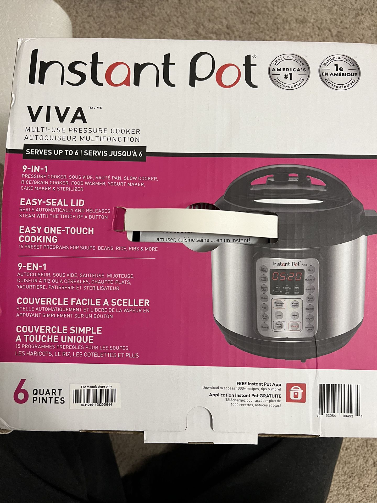Instant Pot Viva 6 Qt for Sale in Morrisville, NC - OfferUp