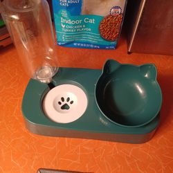 Automatically Cat Combo Dispenser Feeder Bowl