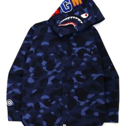 BAPE Color Camo Shark Hoodie Shirt