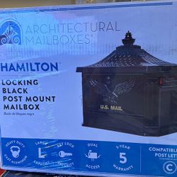 Hamilton Post Block Mail Box Brand New