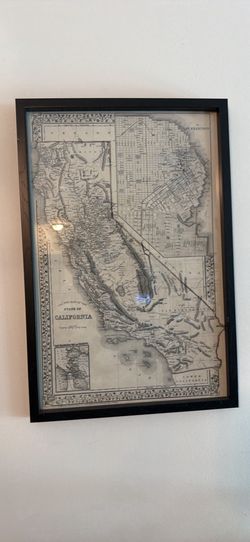 Vintage Look California Framed Art