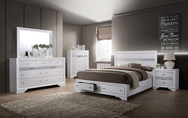 Brand New White 4pc Queen Size Bedroom Set