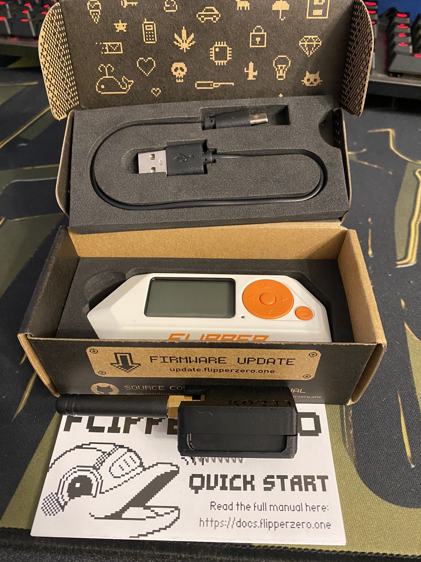 Flipper Zero Plus External CC1101 Antenna