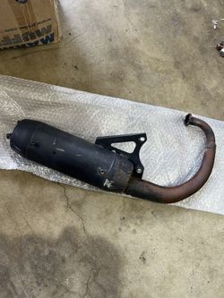 01 Yamaha Zuma Stock Exhaust (Prebug)