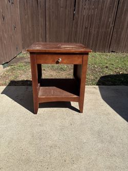 Solid Wood Nightstand / Side Table