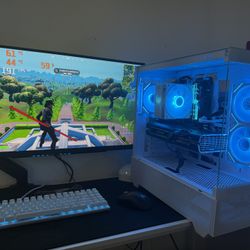 White Gaming Pc Computer Desktop