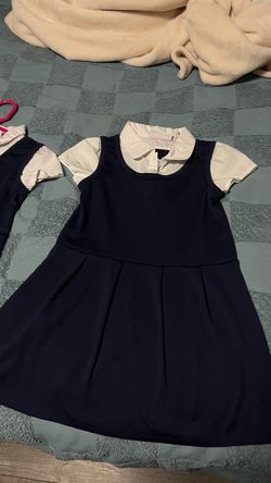 Girls Navy School Uniform Dress