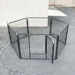 (New) $70 Pet Dog Heavy Duty Playpen with 6-Panels X (24” Tall X 32” Wide)