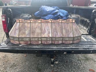 Free – stained glass light with broken piece TV