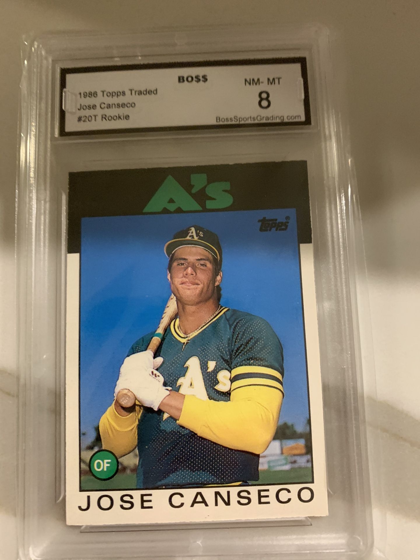 Jose Canseco 86 Topps Traded Rookie Graded