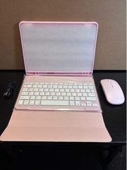 Pink Case for Amazon Fire HD 10 & HD 10 Plus (13th/11th Gen) with Stand, Pencil Holder & Auto Sleep/Wake
