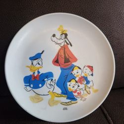 Vintage Melamine Plate/ Disney characters