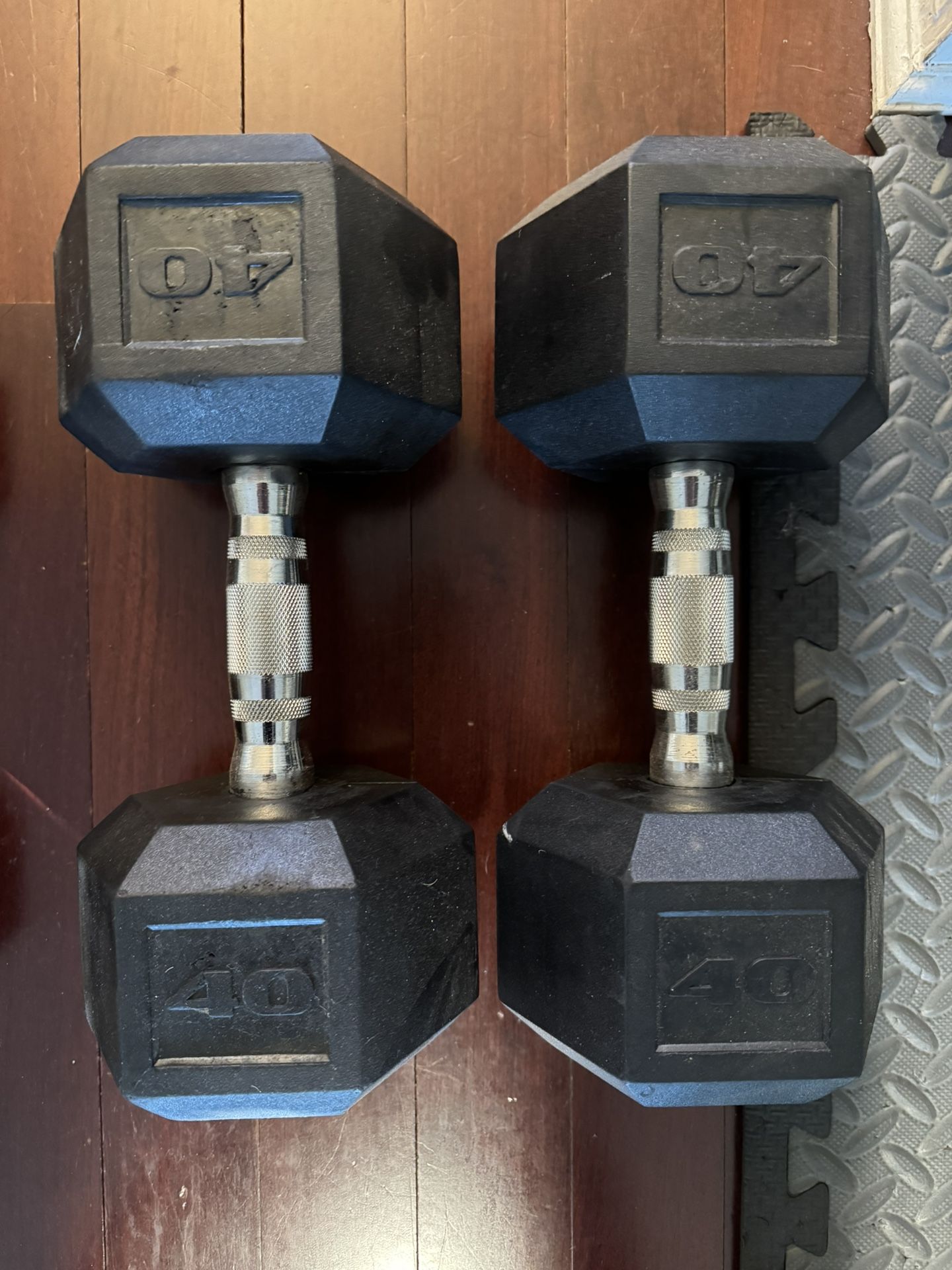 40 lb Hex Dumbbells Pair