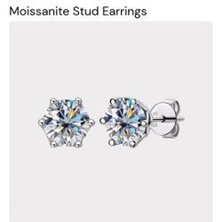 Moissanite Stud Earrings