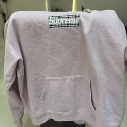 Burberry Supreme Light Pink Hoodie XL