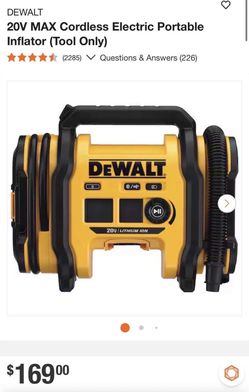 DeWalt portable inflator
