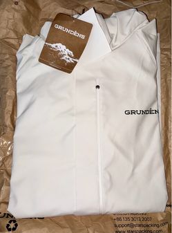 Grundéns Men's Shoreman Fishing Jacket White - Small