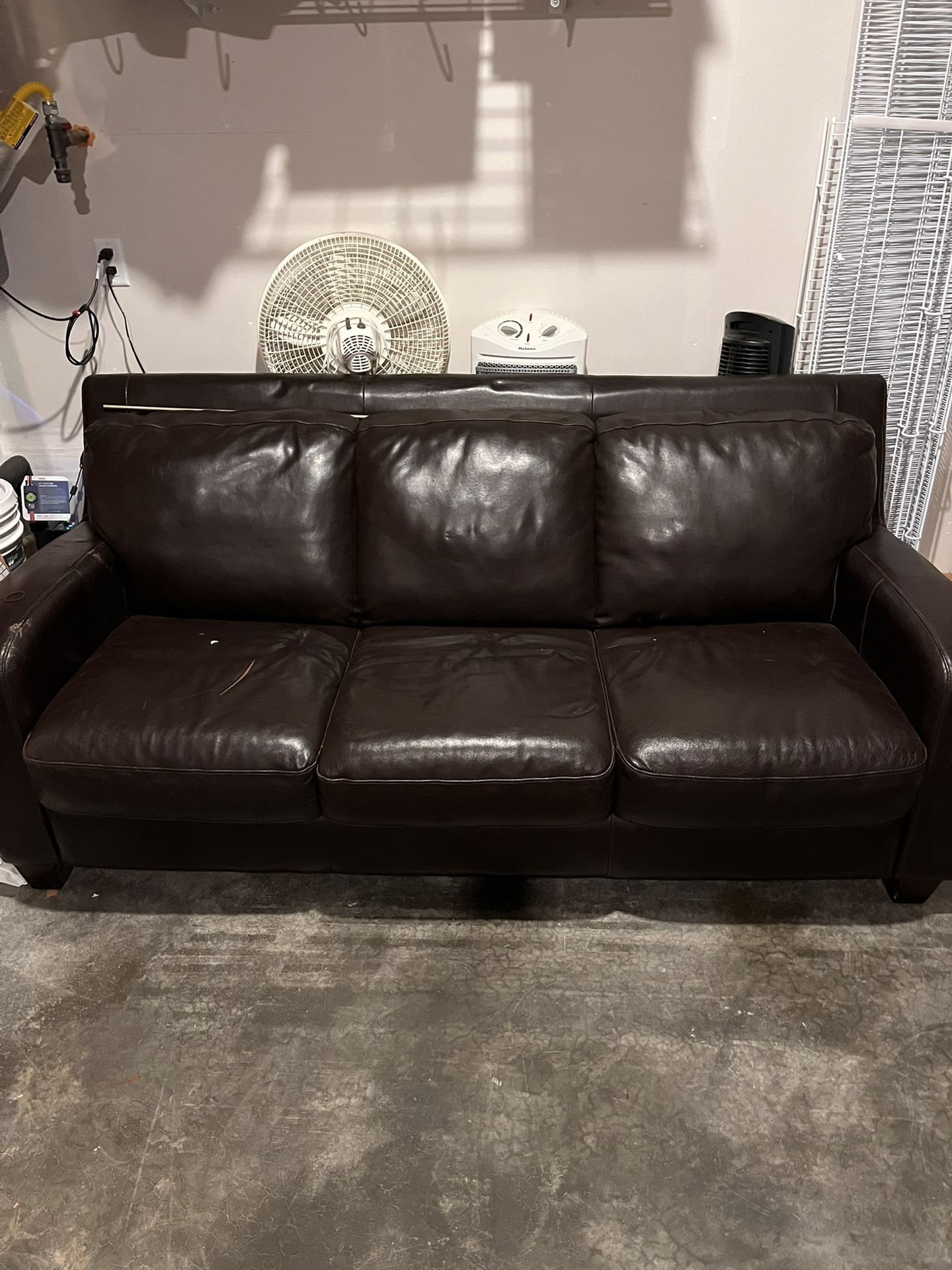 leather sofa used