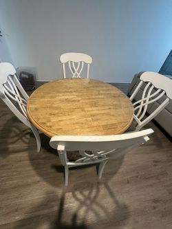 Wood dinning set