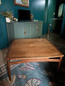 Vintage Mid-Century Modern Teak Wood Coffee Table