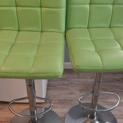 2 Bar Stool  Green