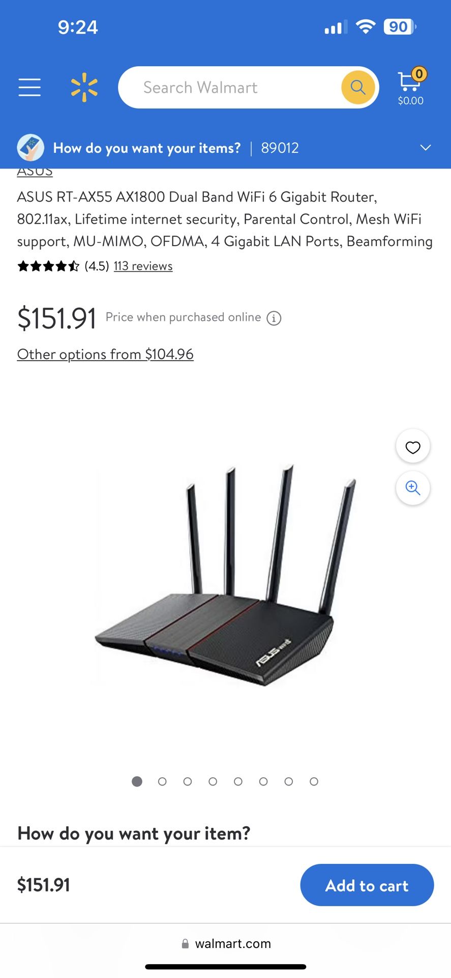 Asus Smart Wifi 6 Router 