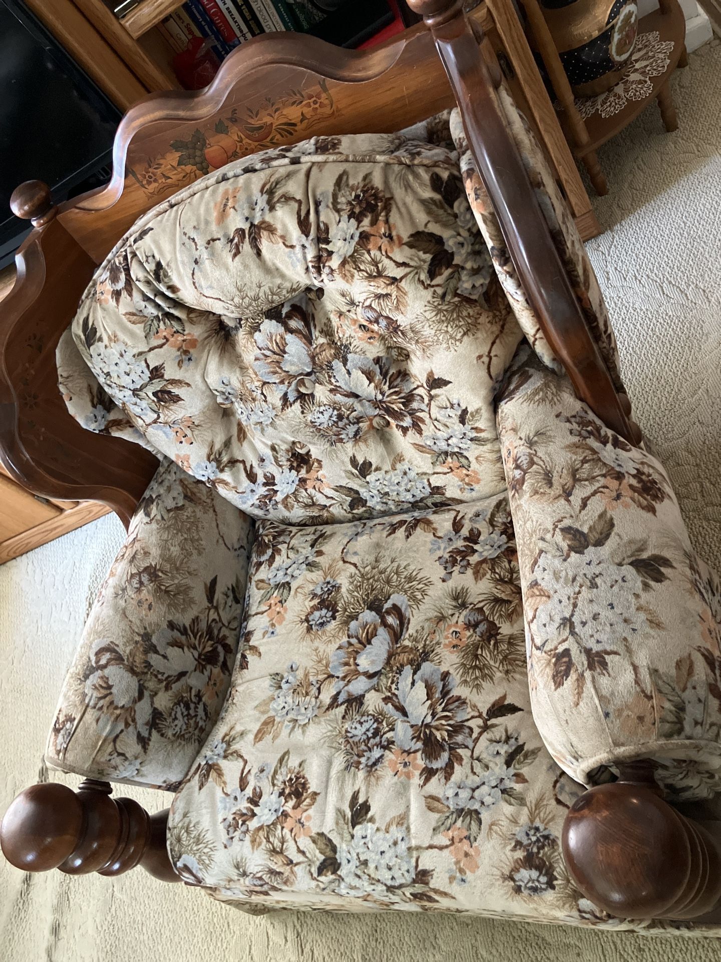 Three Piece Sofa Set With Armchair