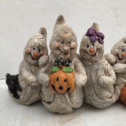 Statues on Halloween