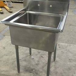 Single Compartment Sink Stainless Steel Commercial Grade NSF Sink Brand New 