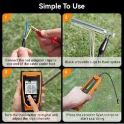 Underground wire tracer tracking tool