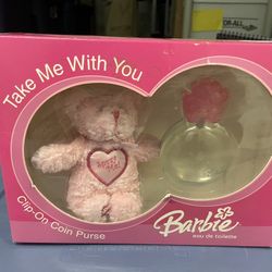 Sealed Barbie Perfume Bottle And Teddy!! Never Opened! 