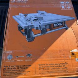 Rigid 7” Table Top Wet Tile Saw