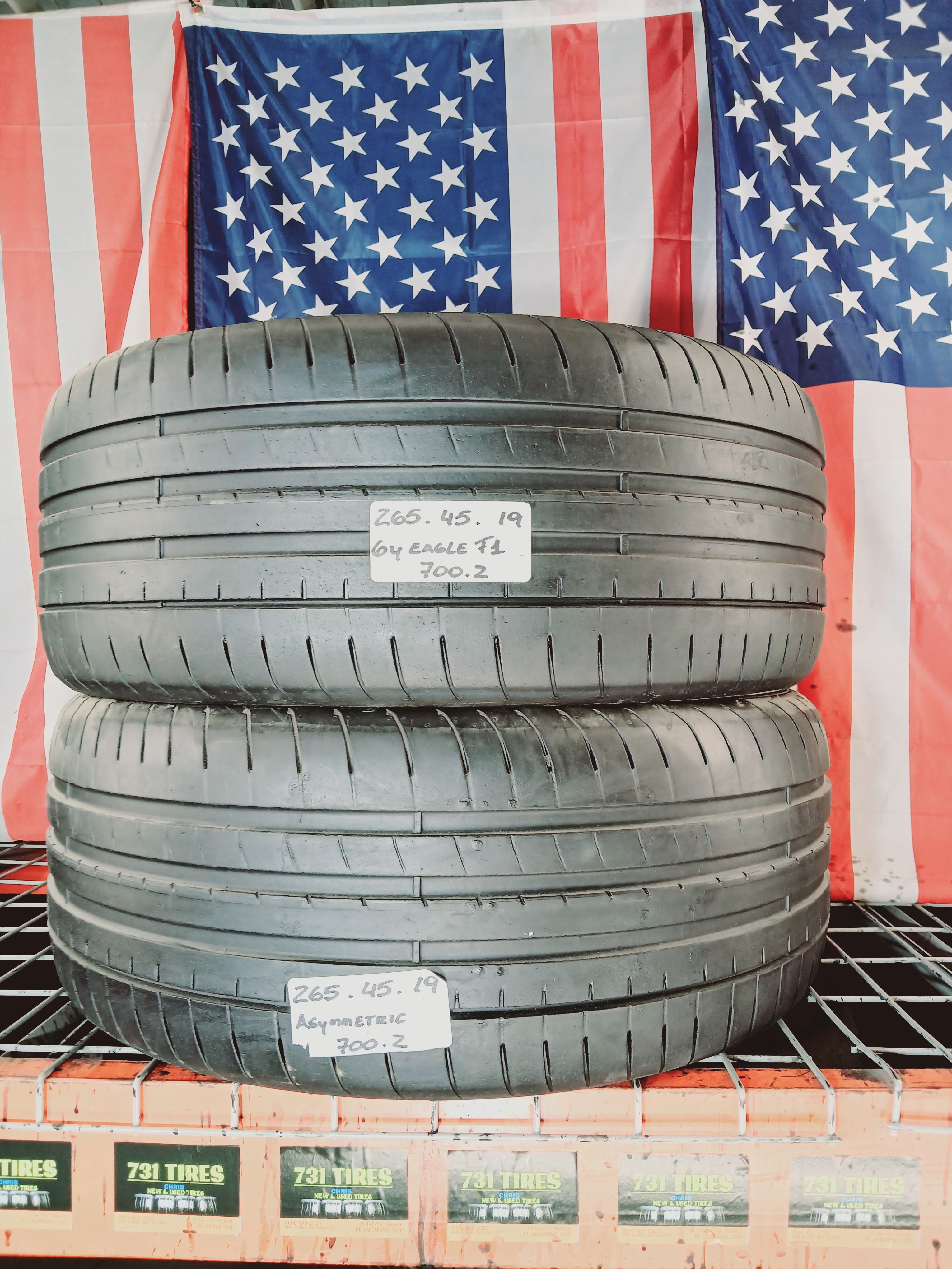 265/45ZR19 GOODYEAR EAGLE SPORT ASYMMETRIC 265/45R19 PORSCHE CARRERA ...