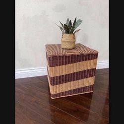 Furniture Seat Ottoman Rattan Wicker Side Table Stool