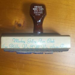 Mickey Gilley Fan Club Hand Stamp 