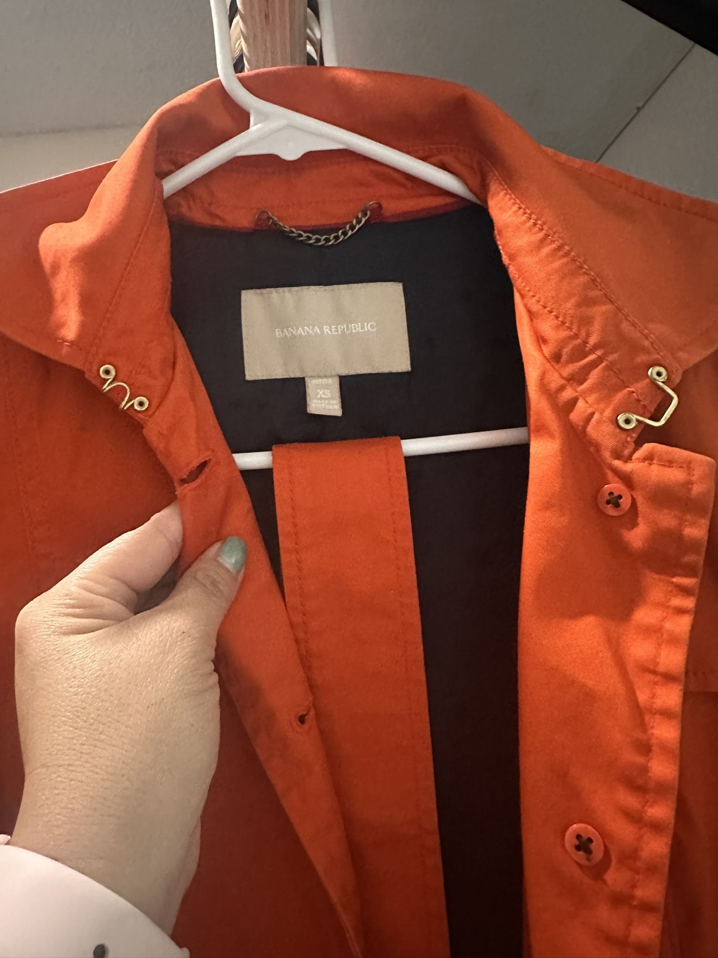 Orange trench Coat