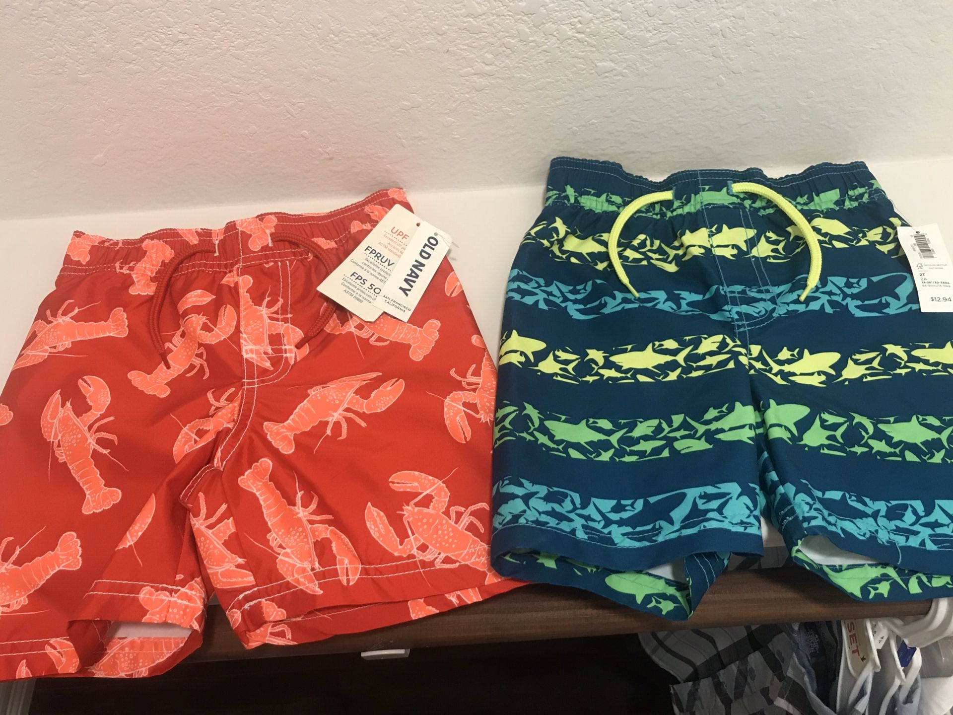 Old navy Swim Shorts size 2T $5 each 📍 10414 Gulf Fwy Houston, TX 77034