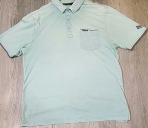 TRAVIS MATHEW  LIGHT GREEN POLO GOLF SHIRT SIZE M #10