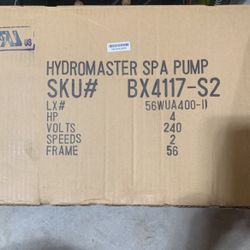 Spa pump 4hp 2 Speed - Open box