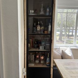 Mango wood storage cabinet