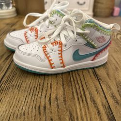 Nike Air Jordan 1 Mid SE White TD Multi