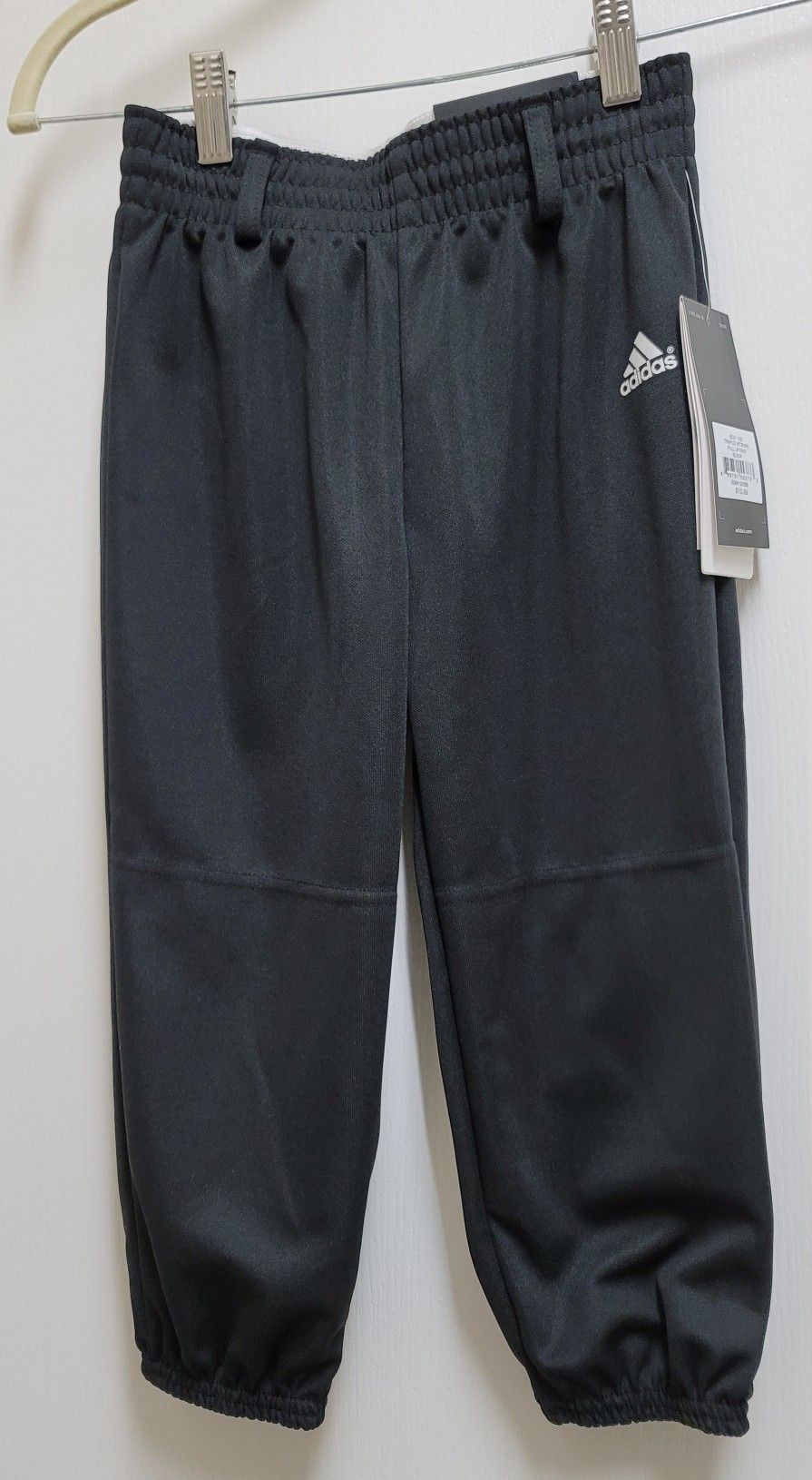 Adidas Climalite Boys Pull Up Pant, Black, XS, NWT