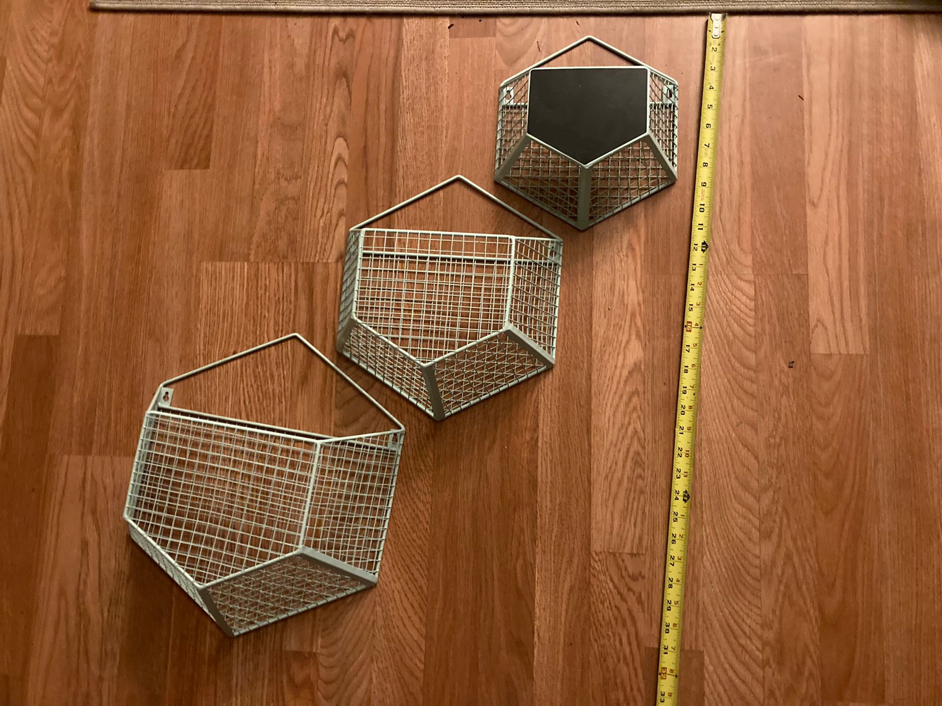 Metal Hexagon Floating Shelves