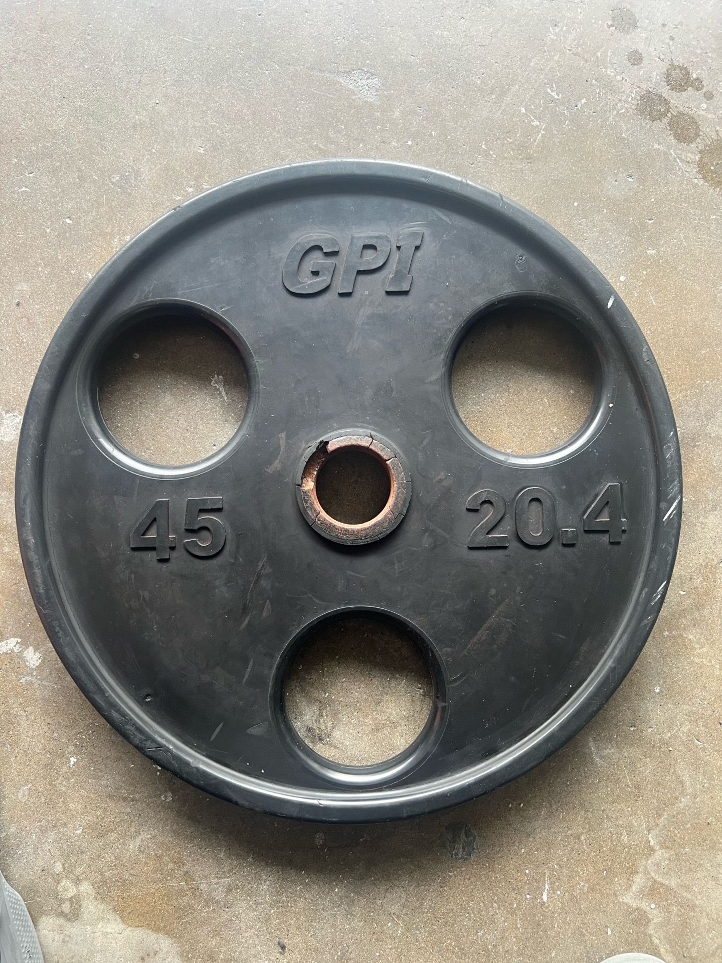 45 Pound barbell weight