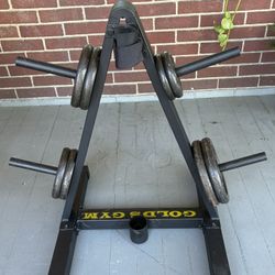 Weight Rack And Weights