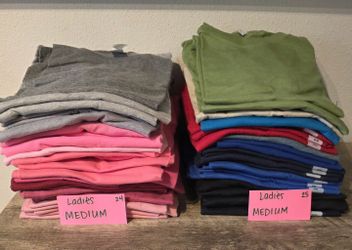 MEDIUM LADIES Blank Bulk Tshirt Lot