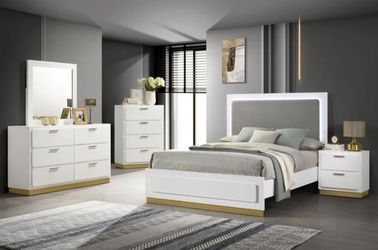 Caraway - 4 Piece Queen Bedroom Set - White