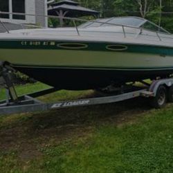 1993 24 Ft Sea Ray Cabin Cruiser With Dual Axle Trailer 